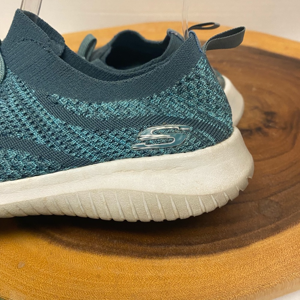 Skechers Cooled Memory Foam Cooled Blue Green Sne… - image 8